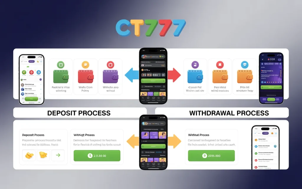 How to Deposit & Withdraw Winnings in CT777 Game?